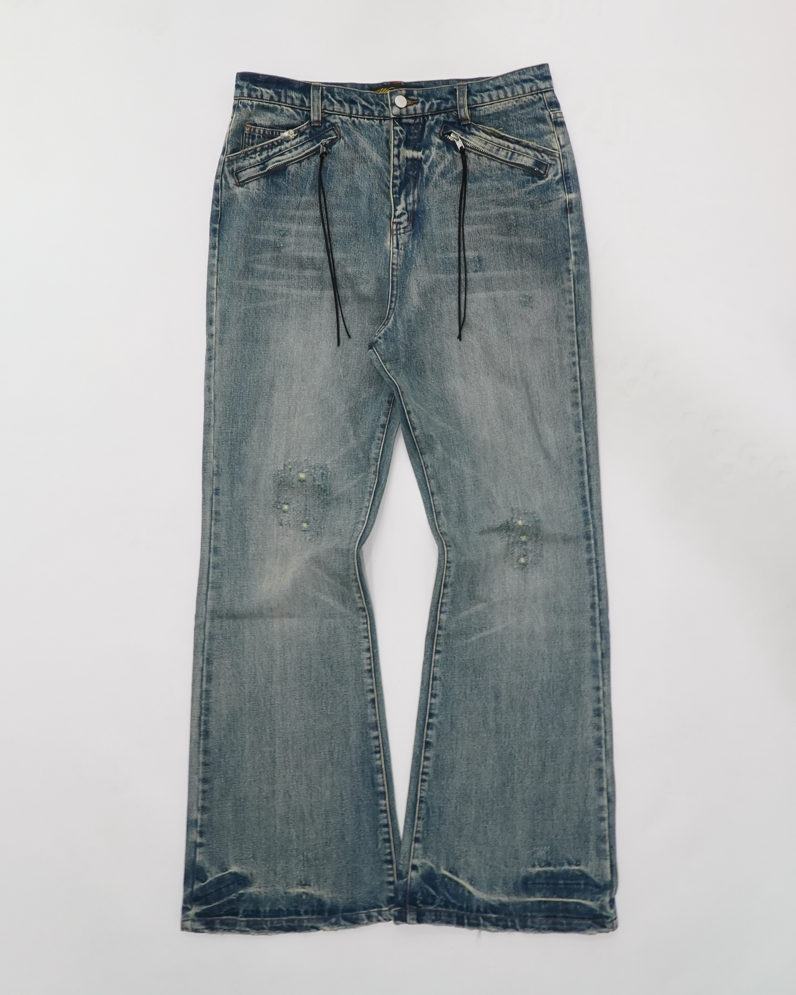 CRUSH, FLARED DENIM VINTAGE BLUE