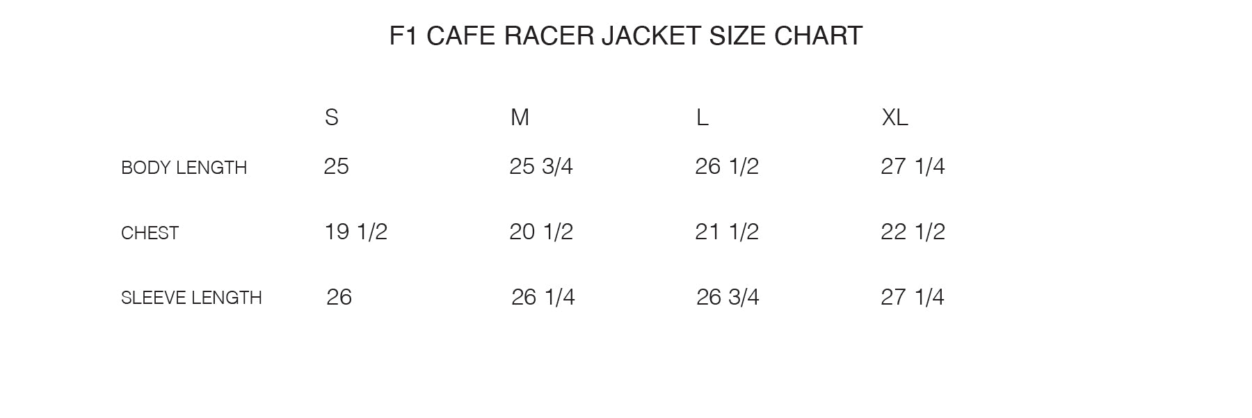 F1, CAFE RACER JACKET
