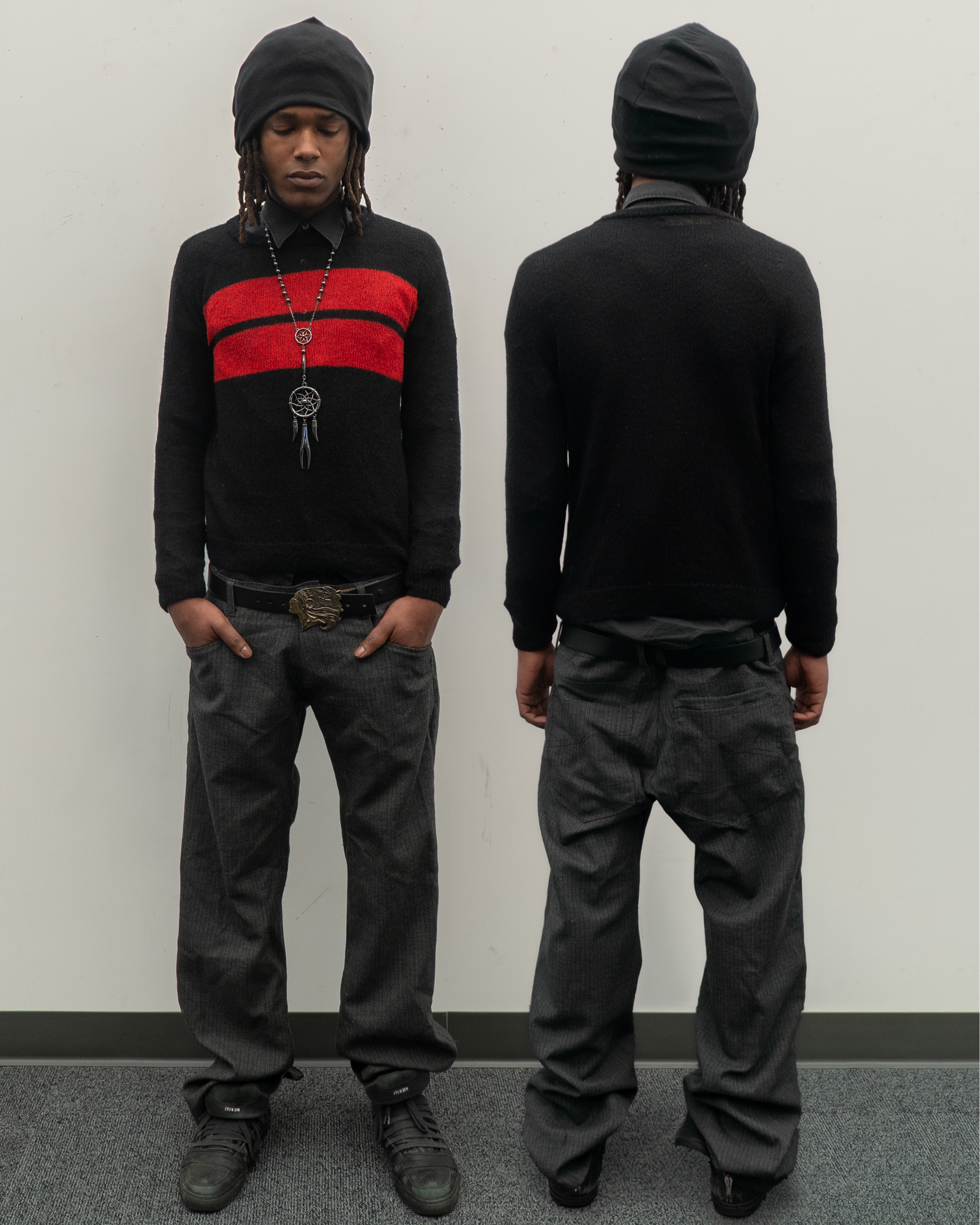 'BAR', KNIT SWEATER