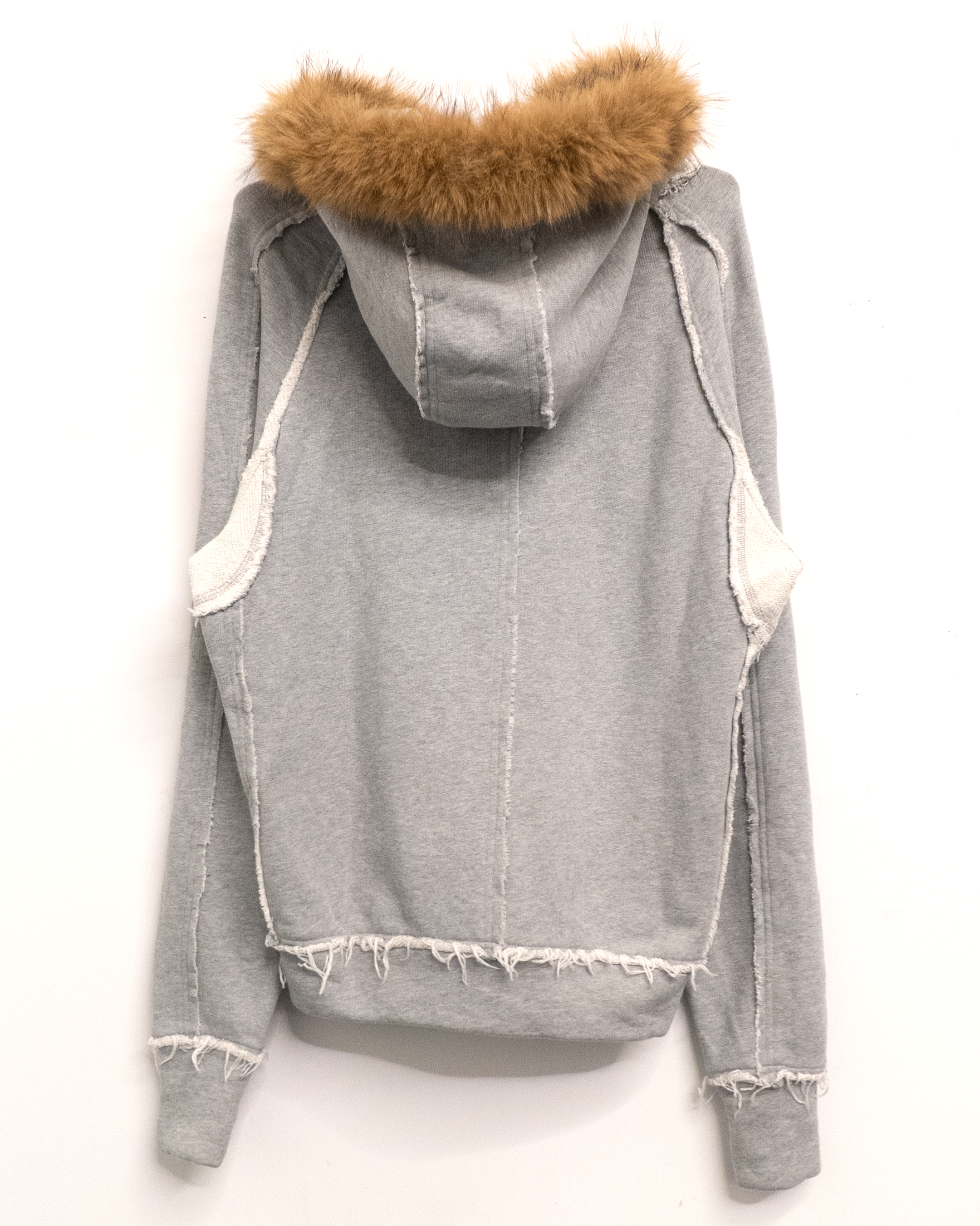 NOMAD, HEATHER GREY FUR HOODIE V2