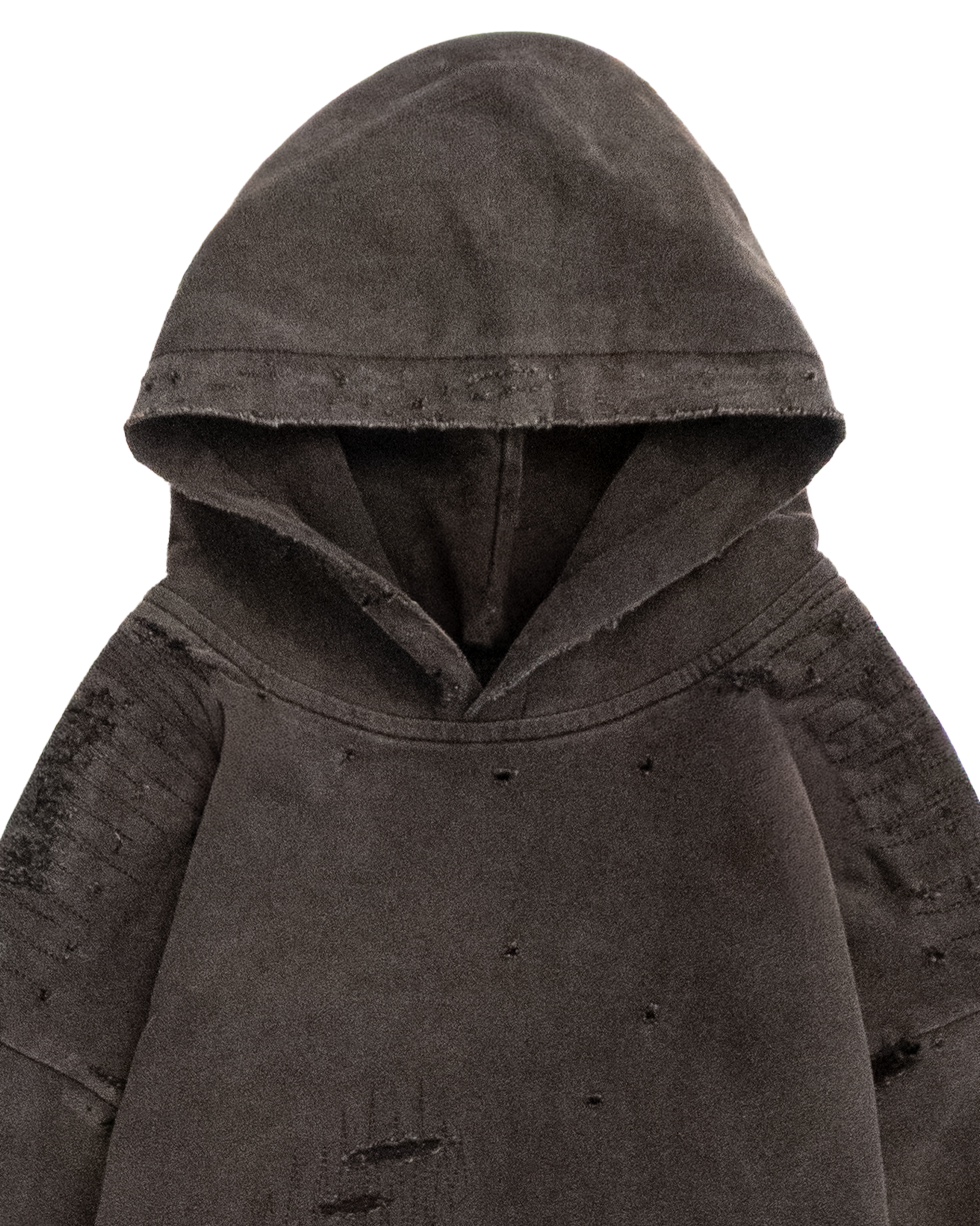 SCAB, distressed hoodie