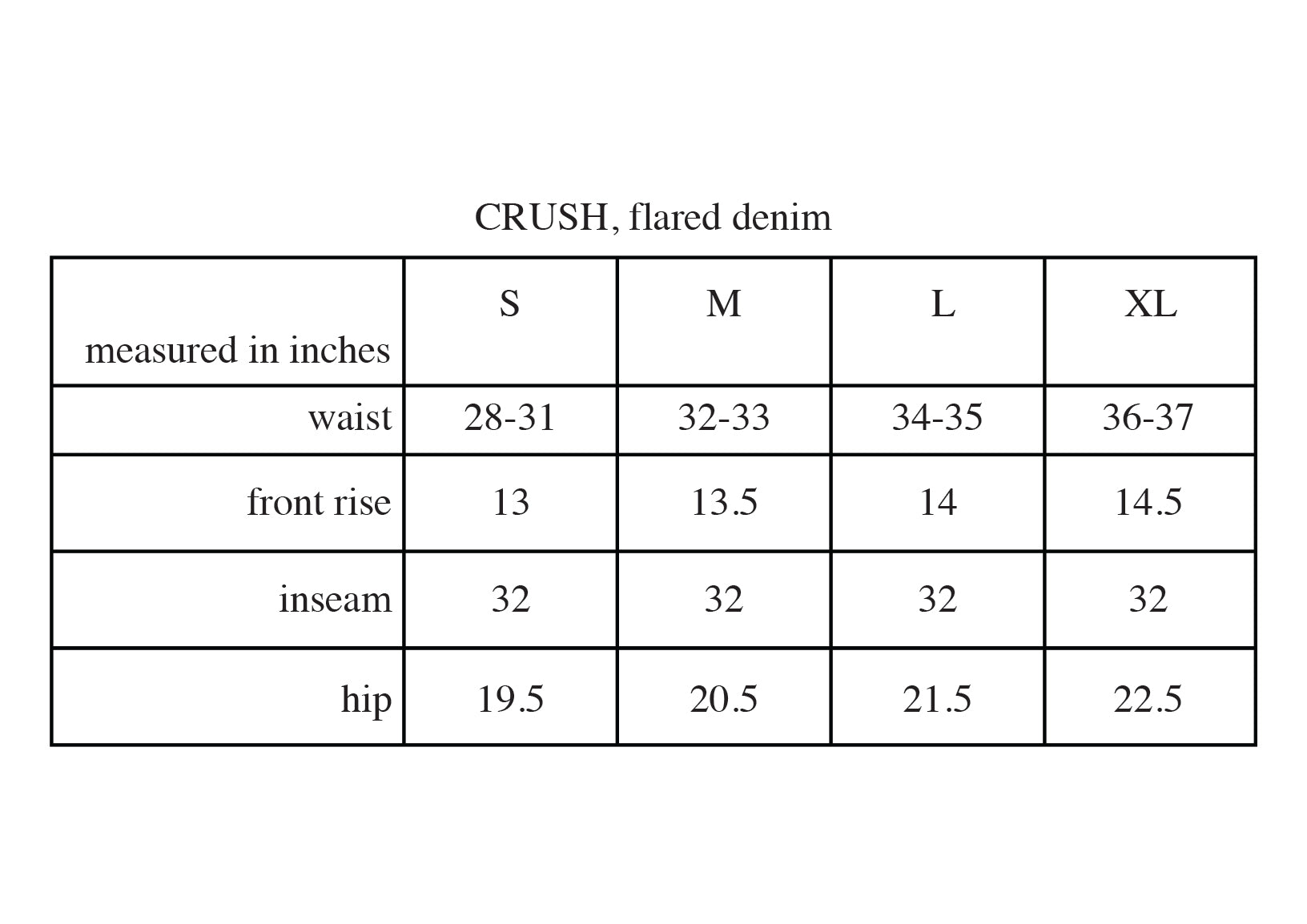 CRUSH, FLARED DENIM VINTAGE BLUE